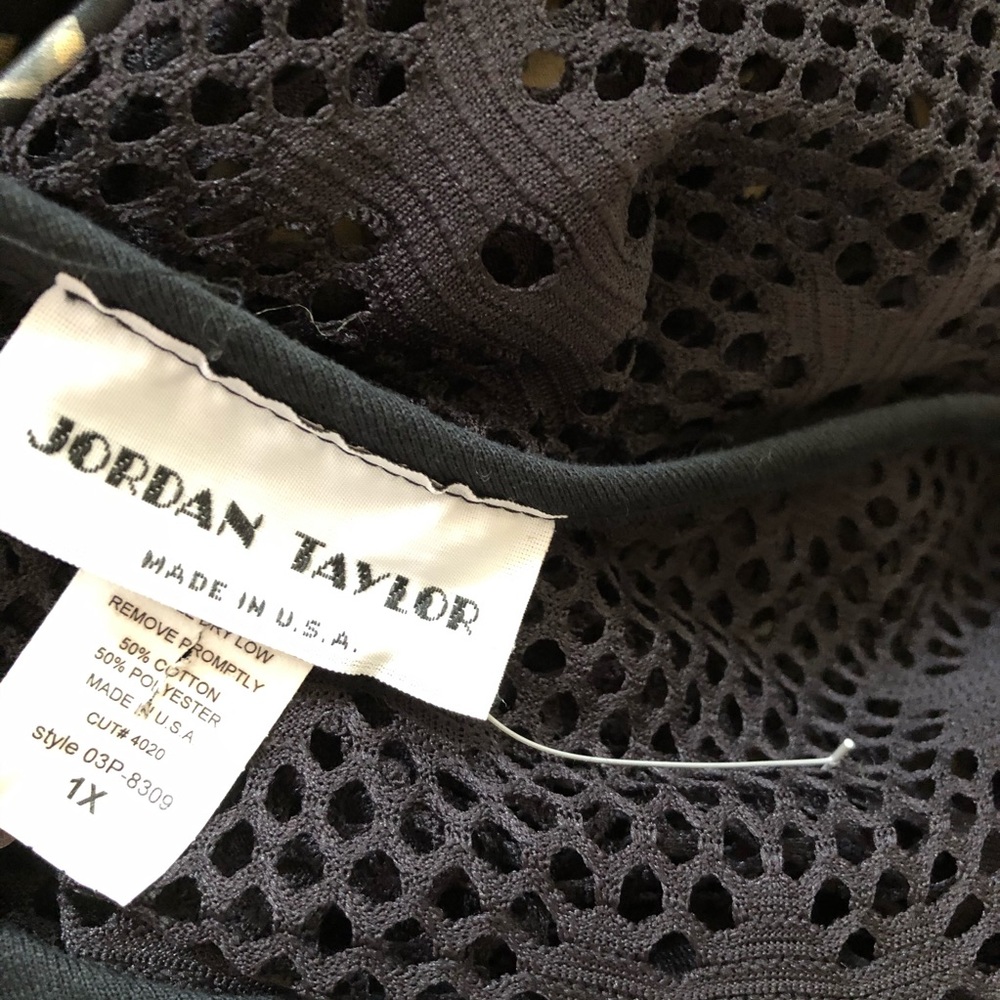Jordan Taylor Mesh Cover Up Long Sleeve Beachwear Plus Tunic 1X - Picture 6 of 7